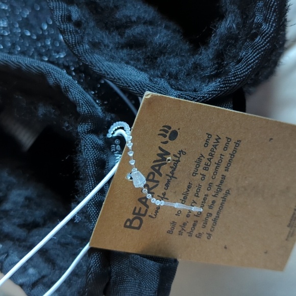 Bearpaw Black Sparkle Boots Ankle US size 5 Shalini Youth wool blend lining - Picture 6 of 11